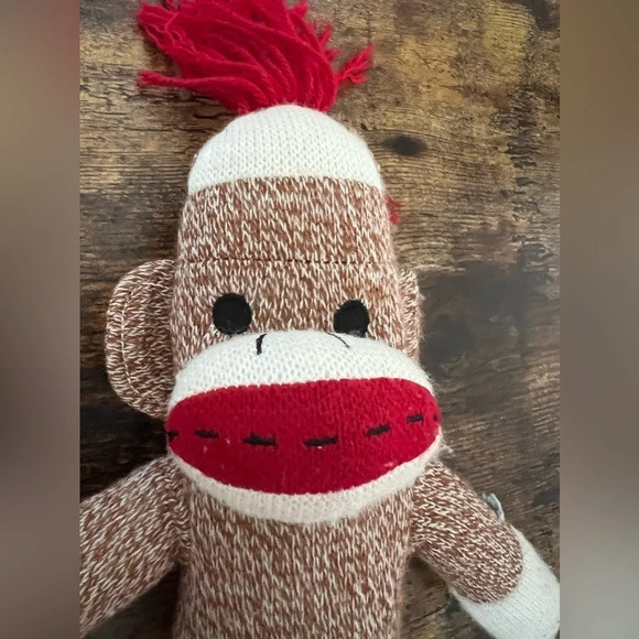 VINTAGE- Sock Monkey | stuffed animal/plush - Picture 7 of 7